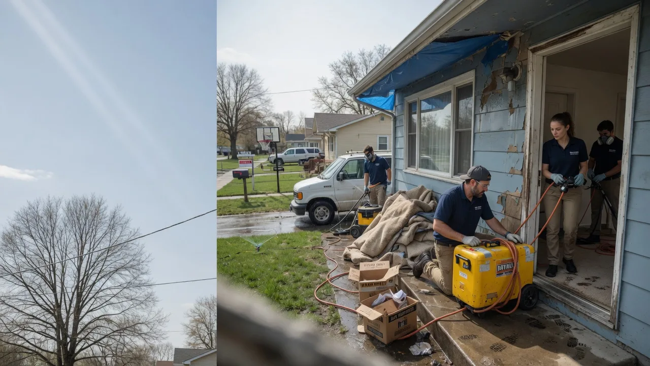Basement Flood Cleanup in Lewis Center, OH near me